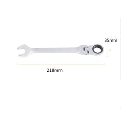 Ratchet Spanner,Steel Ratcheting Combination Wrench, Polished Chrome Finish DIY Hand Tools Ratchet Spanner Set (17mm)