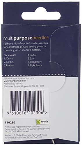 Korbond Multi Purpose Needles 7pcs-K110230, Silver, Multiple