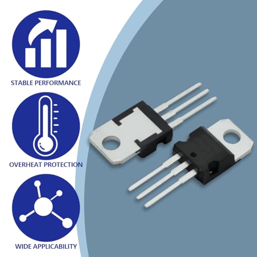 Innfeeltech 10Pcs L7905 Linear Negative Voltage Regulator -5V 1A to 220 Three-Terrminal Regulator