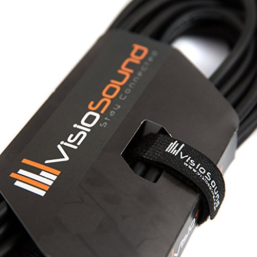 VisioSound 2 x 6.35mm 1/4 inches Stereo TRS Jack Balanced Twin Lead/Signal Audio Patch Cable 1.5m