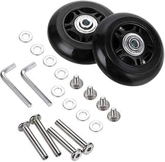 Lovetao Luggage Suitcase Wheels Replacement Kit 45x18mm/1.77 inchesx0.71 inches w/ABEC 608zz Inline Outdoor Skate Replacement Wheels, One Set of (2) Wheels (OD:45 W:18 ID:6 Axles:30&35)