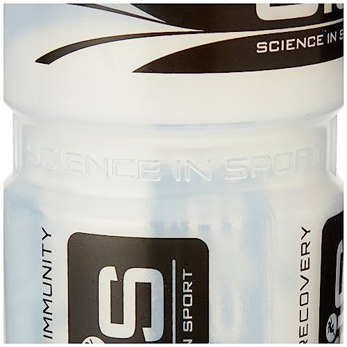 Science In Sport SIS Clear Sports Water Bottle, Plastic Water Bottle, Black Logo, Transparent Colour, 800 ml