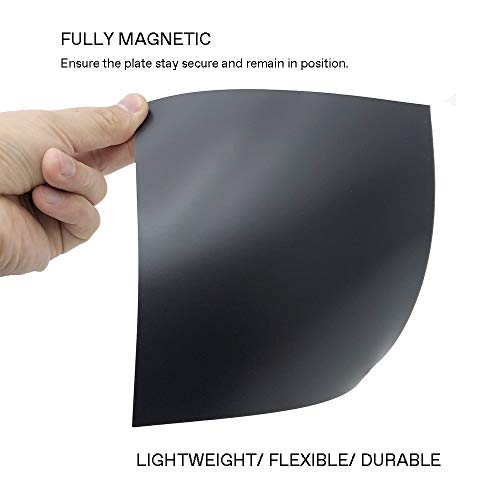 BEEWAY L Plates Fully Magnetic for Car Learning Driver - Extra Thick 1.0mm Strong Magnetic Back for Vehicles, Easy to Attach & Remove - 2 Pack