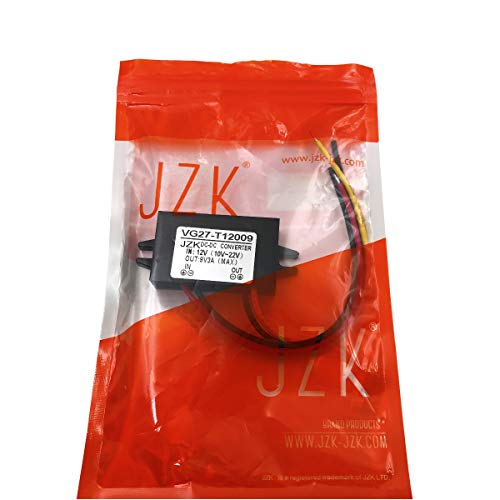 JZK Car power converter 12V to 9V 3A DC/DC duck converter module for phone car audio radio LED display