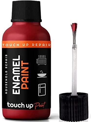 Xtremeauto Enamel Touch Up Paint 30ml For Kitchen Appliances & Bathroom - Fast Drying Repair Pen - Suitable For Radiator, Shower, Fridge, Sink, Chips and Scrapes (Red)