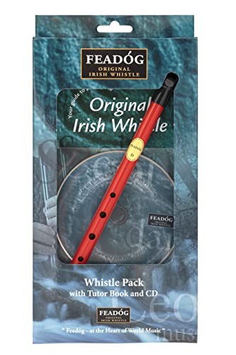 Feadog Red D Whistle Triple Pack, FW03R