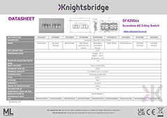 Knightsbridge SF4200MBB Screwless 6G 2-Way Switch, 230 V, Matt Black