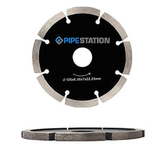 Pipestation Mortar Rake Disc - 125mm 4.5/5 Inch - Mortar Rake for Angle Grinder - Cutter Grinder Disc for Fast Removal of Old Mortar For Repointing - Diamond Grinding Disc Blade Built for the Trade