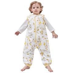 LILBESTIE Sleeping Bag with Feet, 1.5 TOG Baby Sleeping Bag with Legs Cotton Toddler Wearable Blanket 2-3 Years - Excavator L