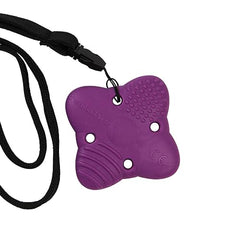 Sensory Direct Chewbuddy Super & Lanyard - Single Sensory Chew or Teething Aid   for Kids, Adults, Autism, ADHD, ASD, SPD, Oral Motor or Anxiety Needs   Purple