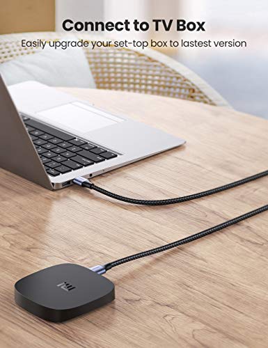 UGREEN USB Cable, USB 3.0 A to A Data Cable Braided, 5Gbps High Speed Transfer USB to USB Cable, Compatible with External Hard Drive/Laptop Cooling Pad/Docking Station/PC/TV/DVD/Printer/Camera(1M)