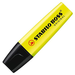 Highlighter - STABILO BOSS ORIGINAL - Pack of 4 - Yellow