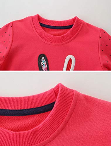 Girls Sweatshirt for Kids Cotton Top Casual Jumper Girl T Shirt Toddler Clothes Long Sleeve Pullover Winter Spring Age 1-8 Years