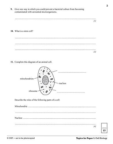 GCSE Biology: AQA 10-Minute Tests (includes answers): for the 2024 and 2025 exams (CGP AQA GCSE Biology)