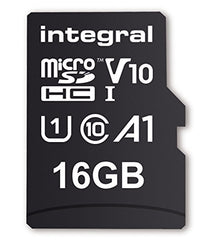 Integral UltimaPro - Memory Card 16 GB microSDHC/XC 100MB/s Class 10 UHS-I U1/ V10 and Adapter