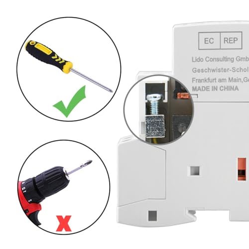 Heschen Household AC Contactor, HS1-25, 2 Pole 1NO 1NC, AC 220V/230V Coil Voltage, 35 mm DIN Rail Mount