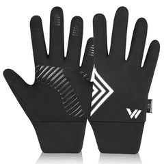 WESTWOOD FOX Winter Warm Kids Gloves, Children thermal touchscreen gloves, Anti-Slip, Sports, Cycling, Running, Riding, Outdoor Gloves for Boys Girls 4-12 Years old (BLACK, S)