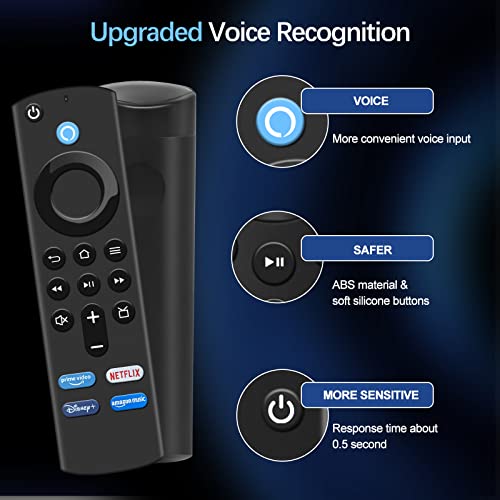 superpow Replacement Voice Remote (3rd Gen) Compatible with TV Stick 4K, TV Stick (2nd & 3rd Gen), TV Cube (1st & 2nd Gen),TV (3rd Gen),TV Stick Lite