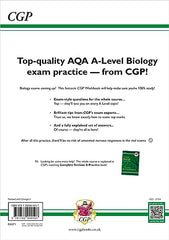 A-Level Biology: AQA Year 1 & 2 Exam Practice Workbook - includes Answers: for the 2024 and 2025 exams (CGP AQA A-Level Biology)