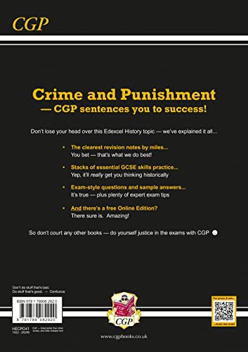 GCSE History Edexcel Topic Guide - Crime and Punishment in Britain, c1000-Present: for the 2024 and 2025 exams (CGP Edexcel GCSE History)