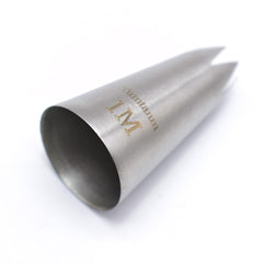 Tumtanm 1M Nozzle Open Star Piping Tip, Large Seamless Stainless Steel Icing Piping Nozzle Tip #1M