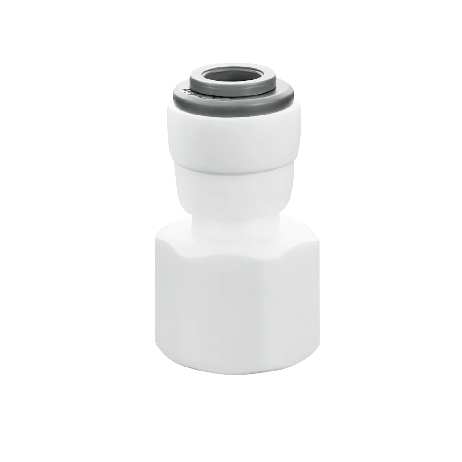 Qrity Water Filter Quick Connector, 3/8 inches Male Thread to 1/4 inches Quick Connect and 3/8 inches Female Thread to 1/4 inches Quick Connect, One Each