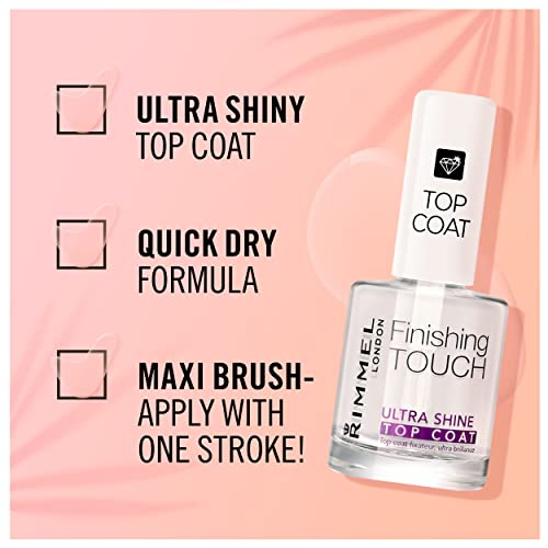 Rimmel Finishing Touch Ultra Shine Top Coat Polish, 12ml