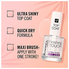 Rimmel Finishing Touch Ultra Shine Top Coat Polish, 12ml