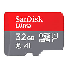 SanDisk Ultra 32 GB microSDHC Memory Card and SD Adapter with A1 App Performance Up to 98 MB/s, Class 10, U1