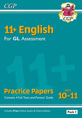 11and GL English Practice Papers: Ages 10-11 - Pack 1 (with Parents' Guide & Online Edition): for the 2024 exams (CGP GL 11and Ages 10-11)