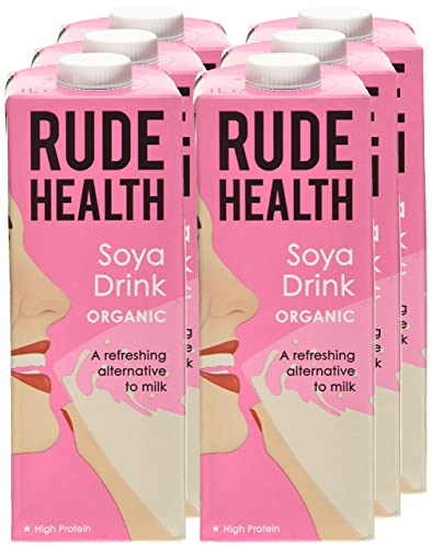 Rude Health Organic Soya Drink, 1 Litre (Pack of 6)