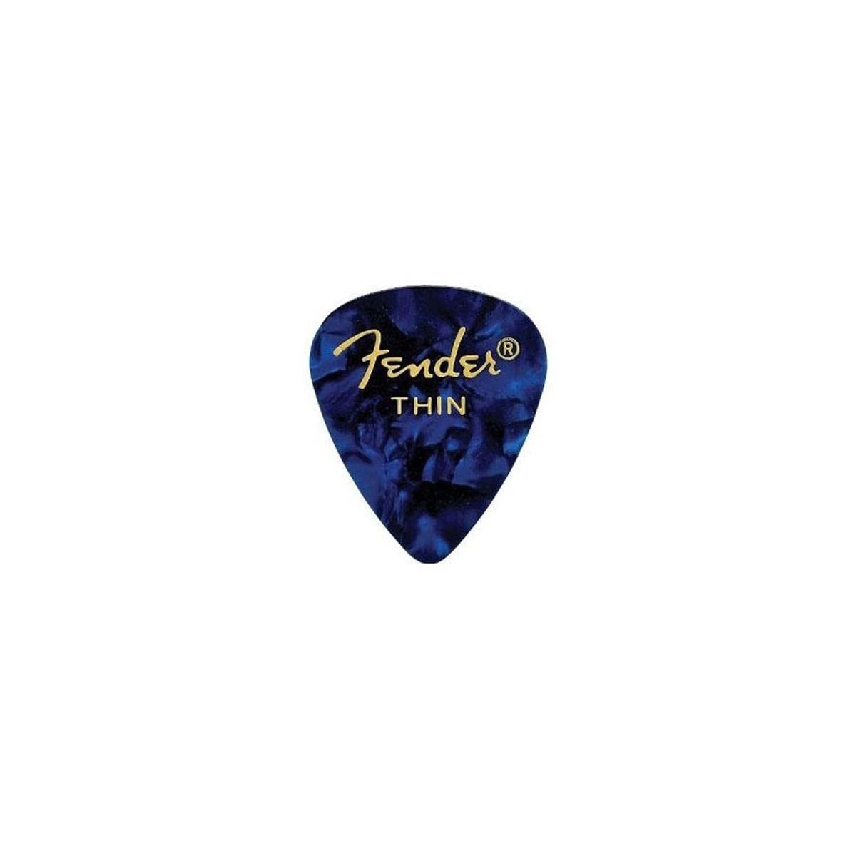 Fender 351 Shape Premium Picks - Blue Moto - Thin - 12 Count Pack,0980351702