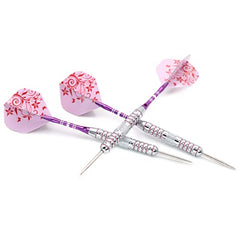 CUESOUL Pink Ladies 23 Grams Steel Tip Darts with 2 Different Sets Aluminum Shafts (C.FB.DHOL-F1206)