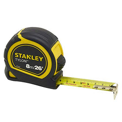 STANLEY Tylon 8m/26ft Pocket Tape Yellow/Black, 0-30-656