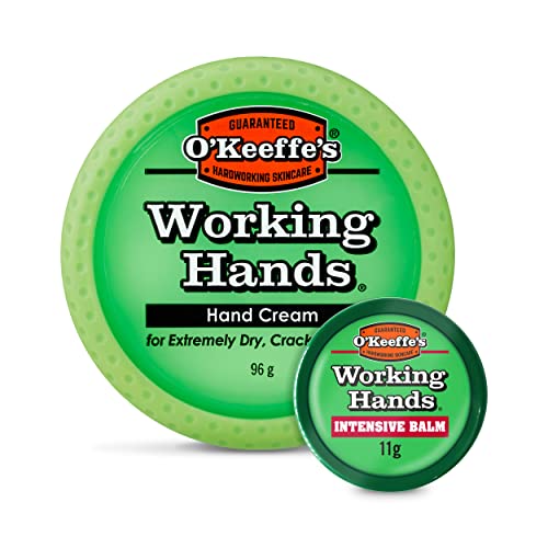 O'Keeffe's Working Hands Intensive Balm, 11g -Conditioning Hand Balm for Extremely Dry, Cracked Hands   Ideal for Fingertips, Nail Beds, Cuticles & Knuckles