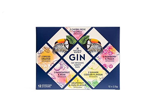 Gin Infusions Variety Gift Pack   Make Your Own Delicious Flavoured Gin   12 Delicious Infusion Bags for Gin Drinks