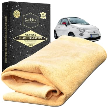 CarMax English Premium Grade Chamois Leather - Regular - the ideal shammy for glass, mirrors, chrome inside and out, super soft and highly absorbent, from the UK