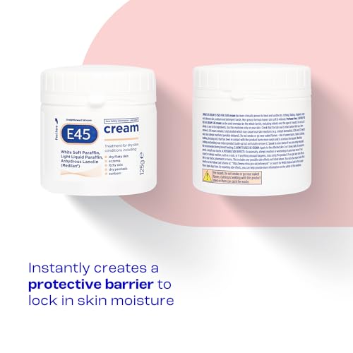 E45 Cream 350 g – E45 Cream for Dry, Irritated Skin – Moisturiser to Soothe Dry & Sensitive Skin - Dermatologically Tested Eczema Dermatitis Cream – Non-Greasy Body Face Hand Cream – Clinically Proven