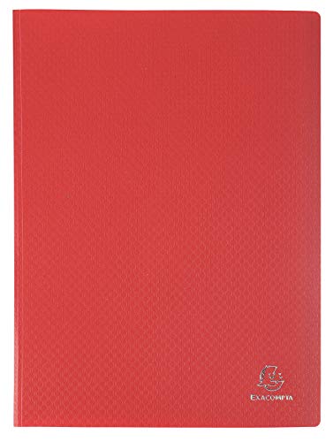 Exacompta - Ref. 8590E - 1 OPAK document cover - 90 anti-reflective grained pockets - 180 views - for A4 format - dimensions 24 x 32 cm - soft polypro cover - 8 random colors