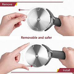 Navani Pizza Cutter, Stainless Steel Pizza Cutter Wheel, Easy to Cut and Clean, Dishwasher Safe,Super Sharp Pizza Slicer, Professional Pizza Knife 8.5 Inch, 2023050601