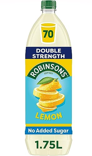 Robinsons Double Strength Lemon No Added Sugar Squash 1.75L