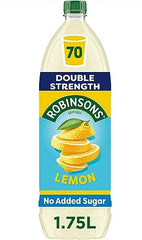 Robinsons Double Strength Lemon No Added Sugar Squash 1.75L