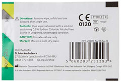 St John Ambulance F11509 Sterile Cleansing Wipe - Pack of 10