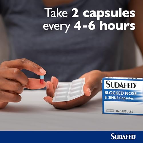 Sudafed Fever, Blocked Nose & Sinus Capsules, 16 Capsules