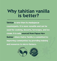 Native Vanilla - Premium Gourmet 100% Pure Ground Vanilla Bean Powder (56,7 g) - for Coffee, Baking, Ice Cream, Keto-Friendly