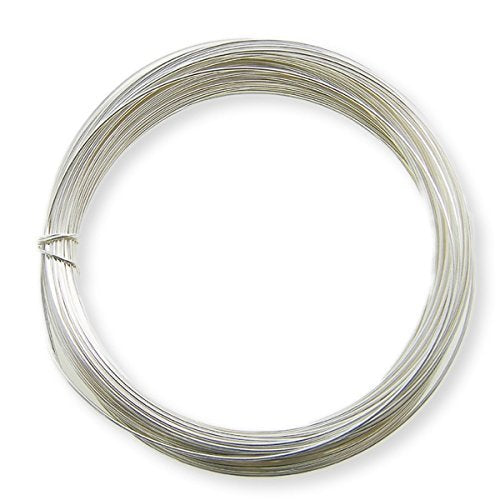 0.6mm (22 Gauge) x 10m Silver Plated Non-Tarnish Craft Wire for Jewellery, Wire Wrapping, Sculpting, Hobby Craft, Wire Modelling