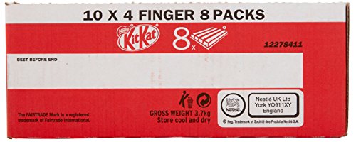 KitKat 4 Finger Milk Chocolate Bar Bumper Multipack, 8 x 41.5 g