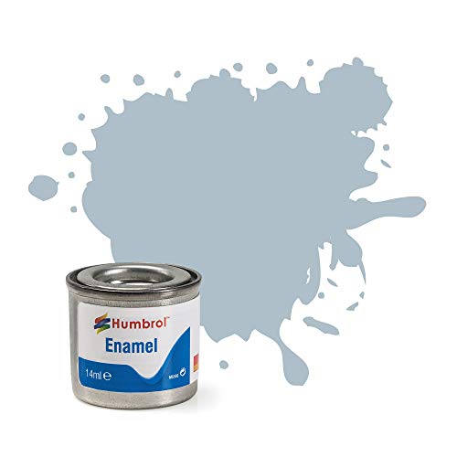 Humbrol Enamel Paint No 127 US Ghost Grey - Satin,14 ml (Pack of 1)