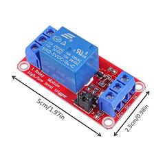 DUBEUYEW DC 5V Relay Module 1-Channel Relay Switch with Optocoupler Isolation High/Low Level Trigger(3PCS)