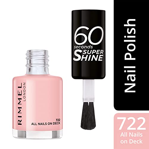 Rimmel 60 Seconds Super-Shine Nail Polish, All Nails On Deck, 8ml